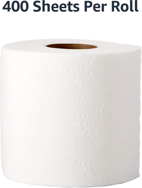 2-Ply Toilet Paper 600 Linear Feet Per Roll Paper White Tissue Native Wood Pulp Paper Towels