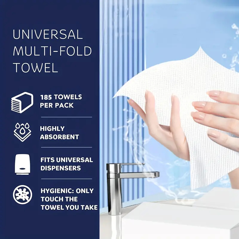 Tad Material Disposable Business Hand Towels Durable And Unbreakable Super Absorbent Dry Wet Tissue Paper