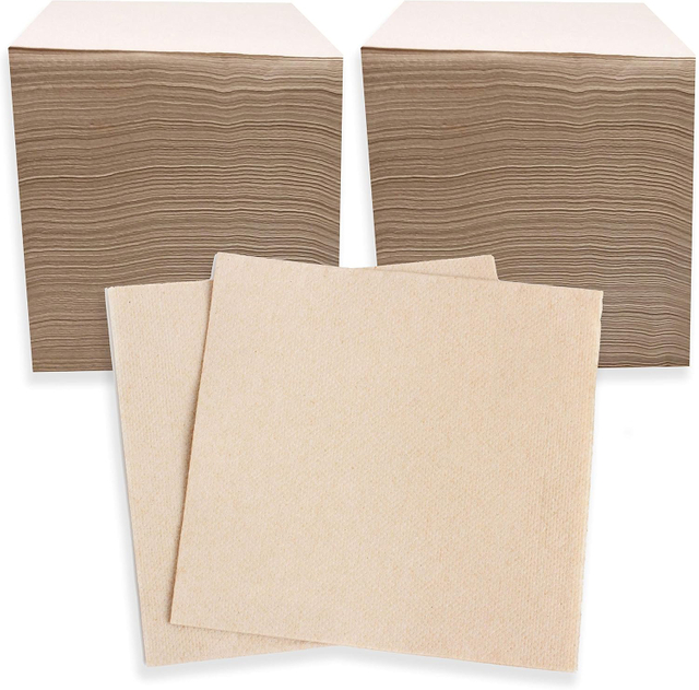 Bamboo Pulp Dinner Napkins 200 Eco Friendly Recycled Bar Biodegradable Napkins 13X13inch