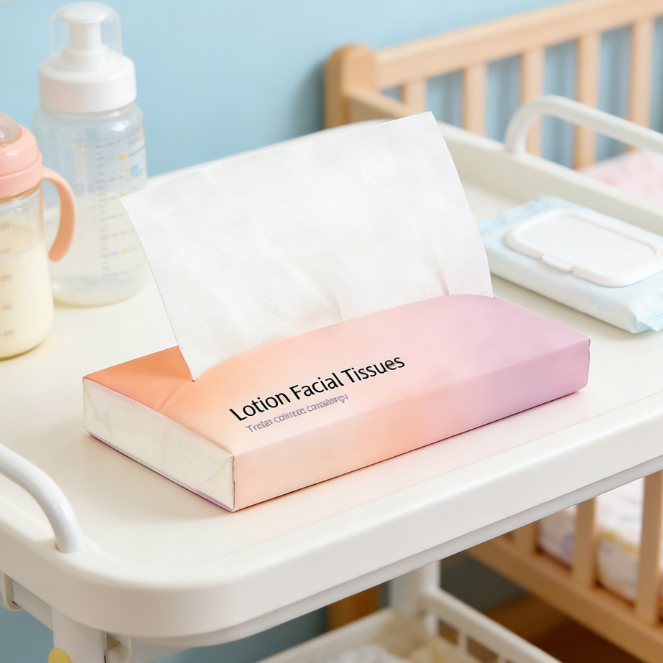 Soft And Gentle Moisturizing Lotion Facial Tissue for Daily Use