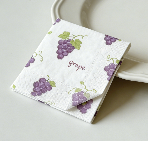 Fruit-printed Pocket Tissue-Support Custom Printed Patterns