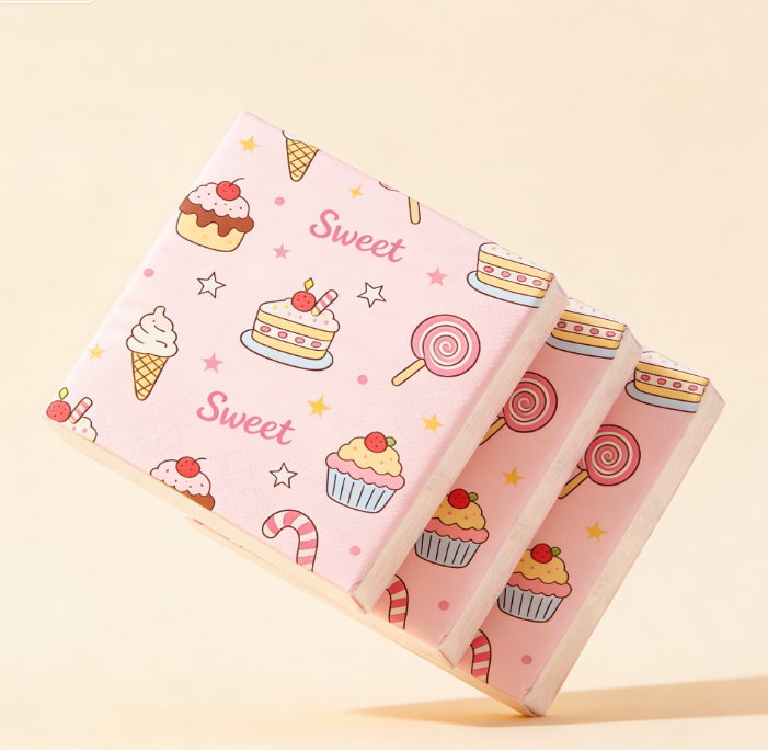 Premium Printed 4 Ply Pocket Tissue Paper for Everyday Use