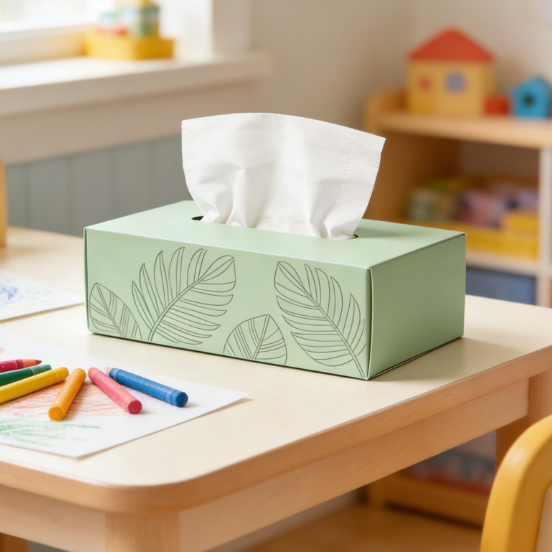 High-End Business 3-Ply Embossed Soft Boxed Paper Tissues Custom Branding Service