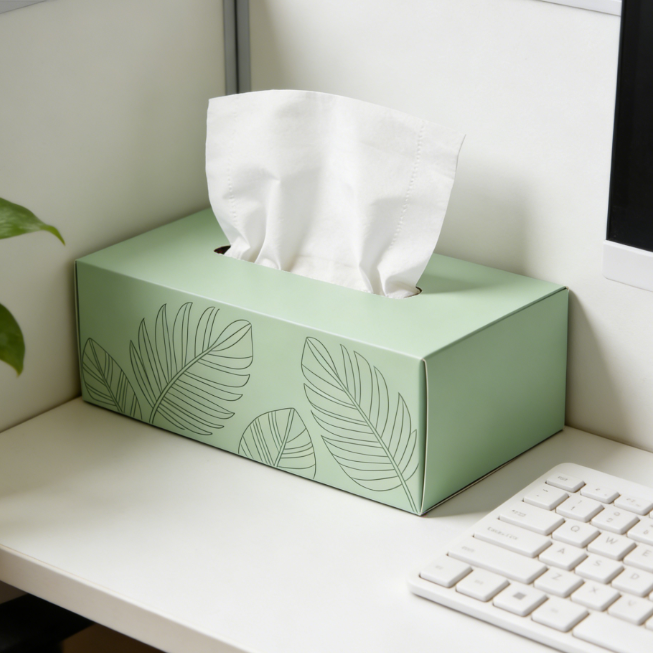 OEM/ODM Eco-friendly 3-Ply High Quality Boxed Facial Tissues