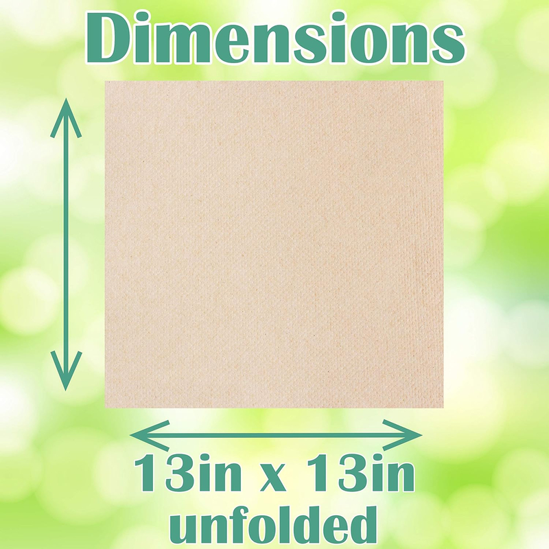 Bamboo Pulp Dinner Napkins 200 Eco Friendly Recycled Bar Biodegradable Napkins 13X13inch