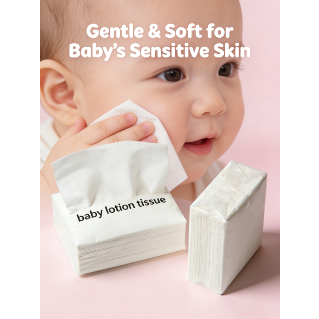 Soothing Baby Lotion Tissue for Hydrated and Happy Skin