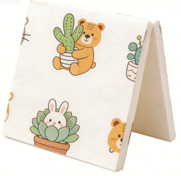 Fruit-printed Pocket Tissue-Support Custom Printed Patterns