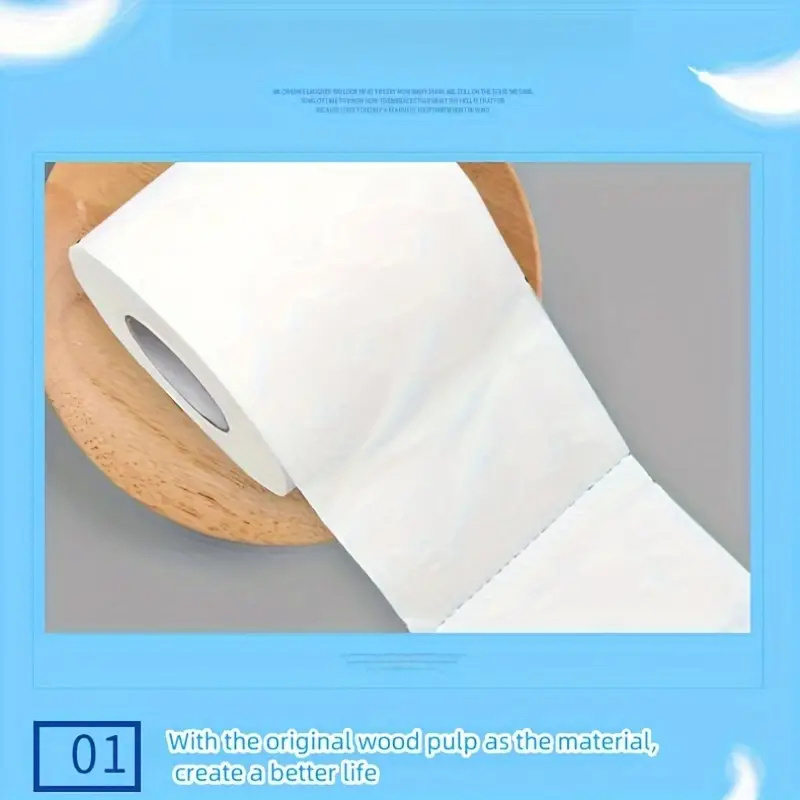 Factory Virgin Wood Pulp Toilet Paper 120g Rolls 3/4/5/6-Ply Toilet Paper