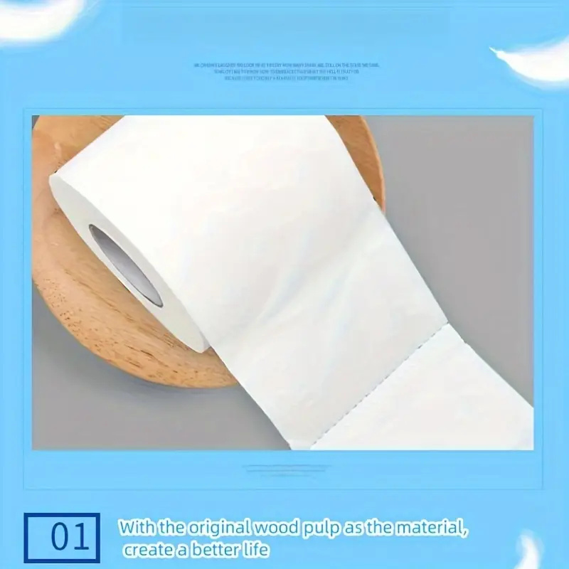 Factory Virgin Wood Pulp Toilet Paper 120g Rolls 3/4/5/6-Ply Toilet Paper
