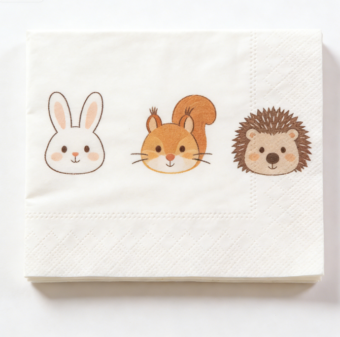 Fruit-printed pocket tissue