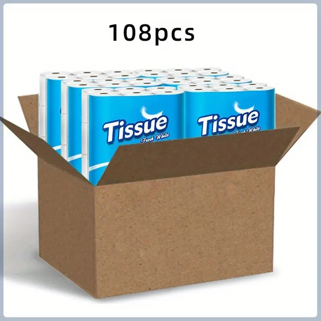 Factory Virgin Wood Pulp Toilet Paper 120g Rolls 3/4/5/6-Ply Toilet Paper