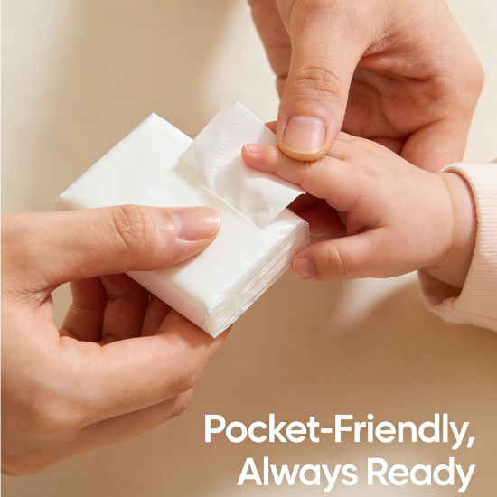 Ultra-Soft Moisturizing Lotion Pocket Tissues for Daily Skin Care
