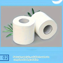 Virgin Wood Pulp Toilet Paper, 120g Rolls 3-Ply Toilet Paper