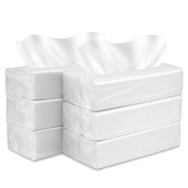 Car Tissue Refill Disposable Facial Tissues Face Towel Tissues Travel Size Pack For Purse 12 Packets