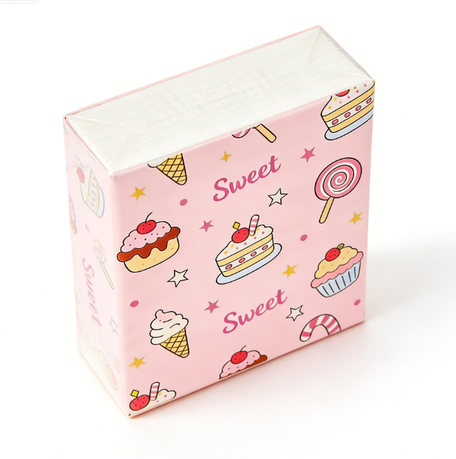 Cute printed handkerchief paper is available for wholesale and customization.