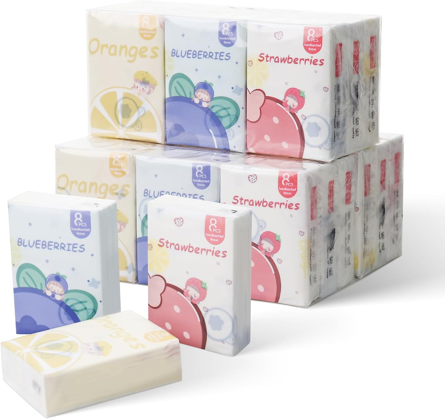 3ply 21*21 Cartoon-Printed Pocket Tissue